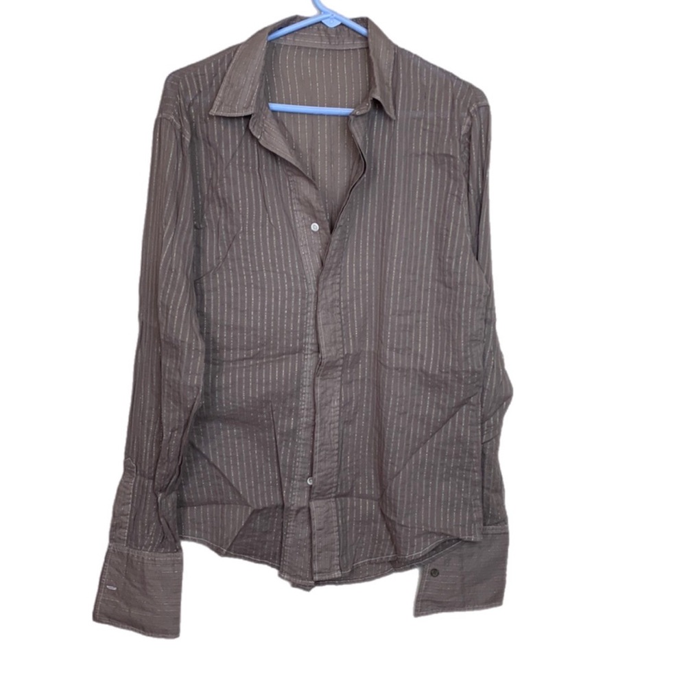 NWOT Joe's Jeans Metallic Striped Sheer Blouse
